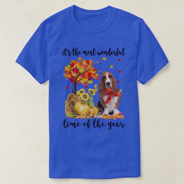 Camiseta Es El Más Maravilloso Hound De Otoño De Edad Basse (Diseño del anverso)