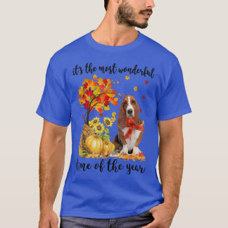 Camiseta Es El Más Maravilloso Hound De Otoño De Edad Basse