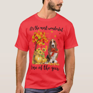 Camiseta Es el más maravilloso paro basset de otoño P