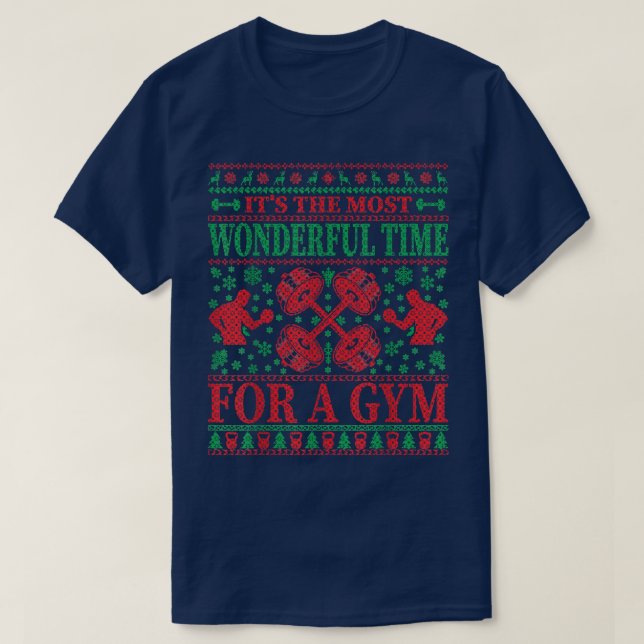 Camiseta Es El Mejor Momento Para Un Gimnasio, Navidades Fe (Diseño del anverso)
