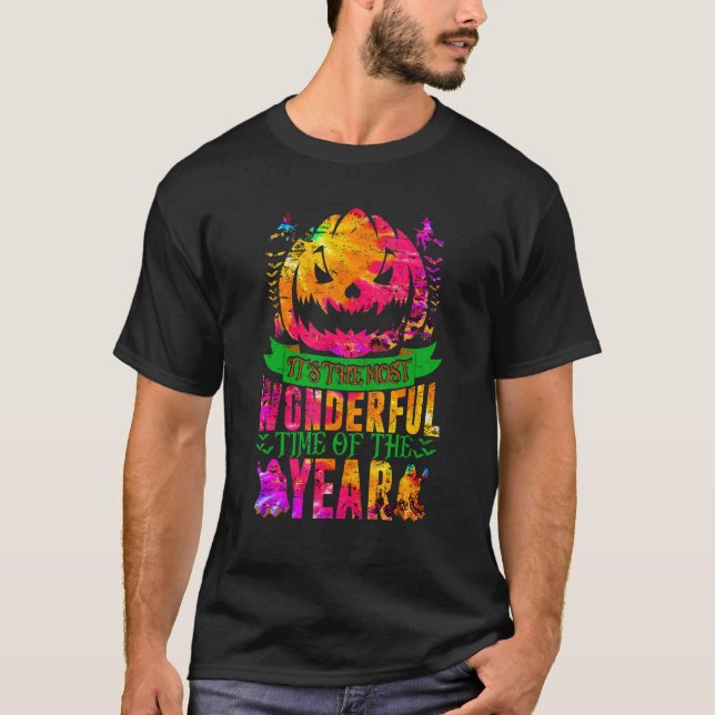 Camiseta Es el momento más maravilloso del año calabaza H (Anverso)