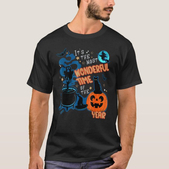 Camiseta Es el momento más maravilloso del año gato negro (Anverso)