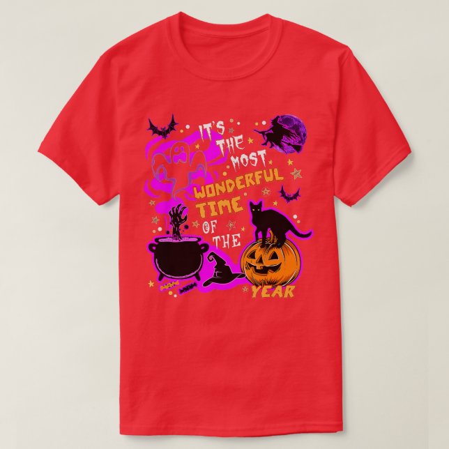 Camiseta Es el momento más maravilloso del año Halloween (Diseño del anverso)