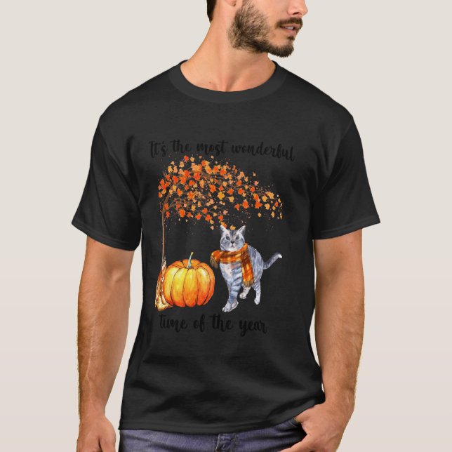 Camiseta Es El Momento Más Maravilloso Para El Gato Enamora (Anverso)