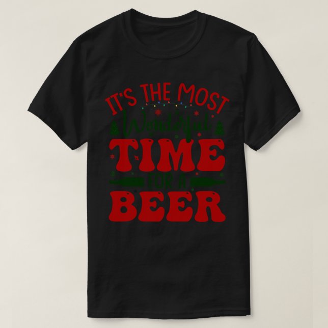 Camiseta es el momento más maravilloso para tomar una cerve (Diseño del anverso)