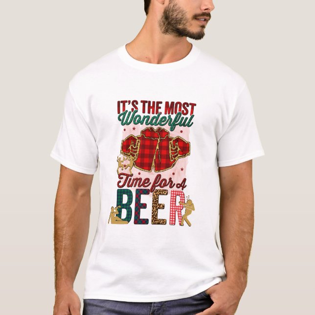 Camiseta Es el momento más maravilloso para una cerveza (Anverso)