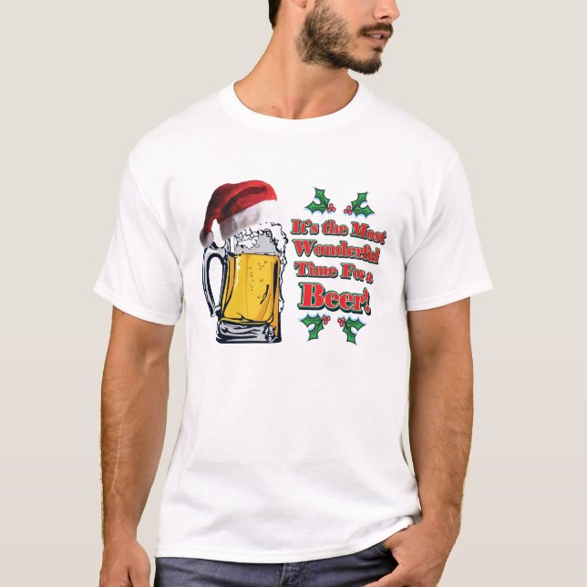 Camiseta Es El Momento Más Maravilloso Para Una Cerveza (Anverso)