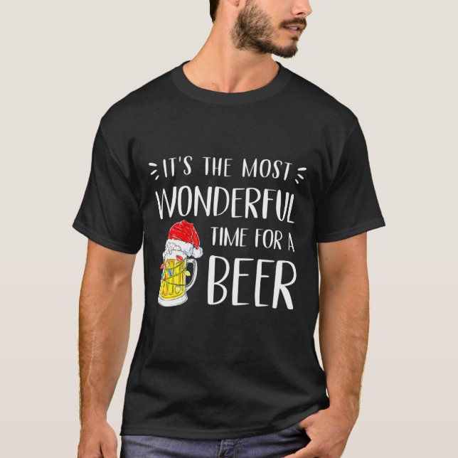 Camiseta Es El Momento Más Maravilloso Para Una Cerveza (Anverso)