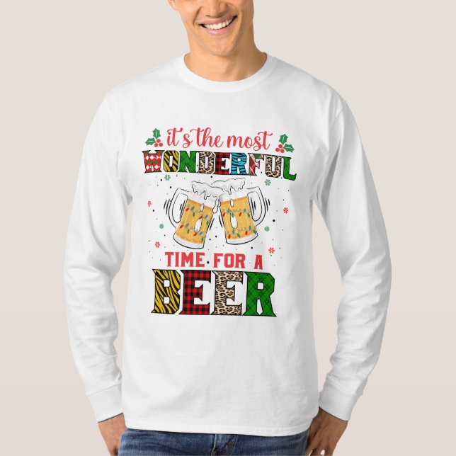 Camiseta Es El Momento Más Maravilloso Para Una Cerveza (Anverso)