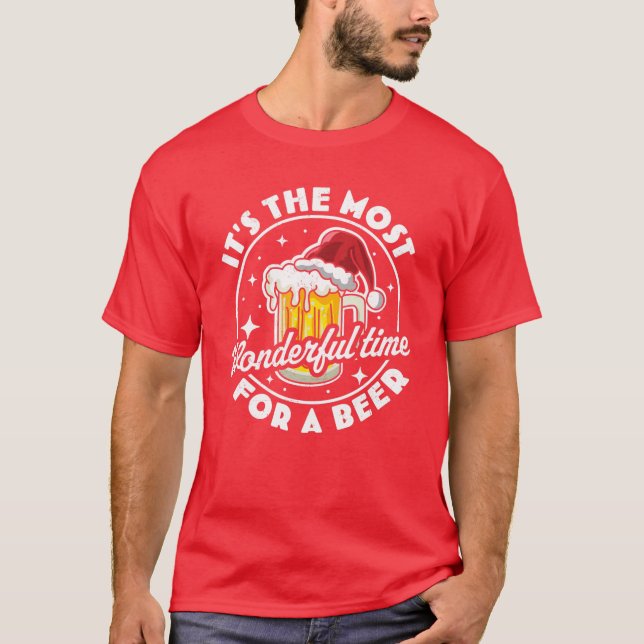 Camiseta Es El Momento Más Maravilloso Para Una Cerveza - B (Anverso)