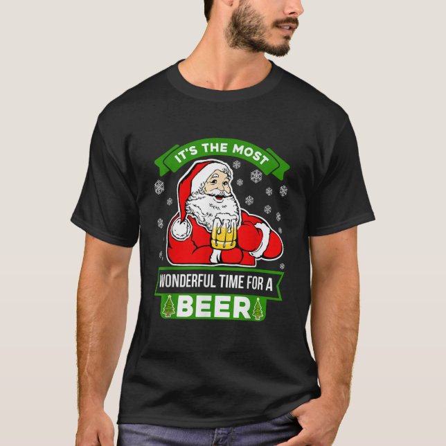 Camiseta Es El Momento Más Maravilloso Para Una Cerveza SAN (Anverso)