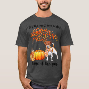 Camiseta Es el otoño más maravilloso cuando Jack Russel Pu