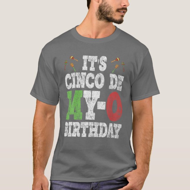 Camiseta Es el primer Fiesta mexicano gracioso de mi cumple (Anverso)