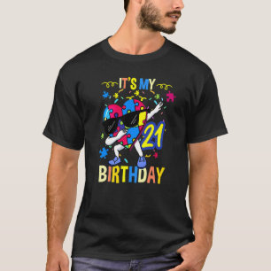 Camiseta Es el rompecabezas del autismo de cumpleaños númer