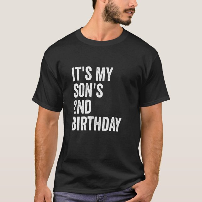 Camiseta Es el segundo cumpleaños de mi hijo (Anverso)