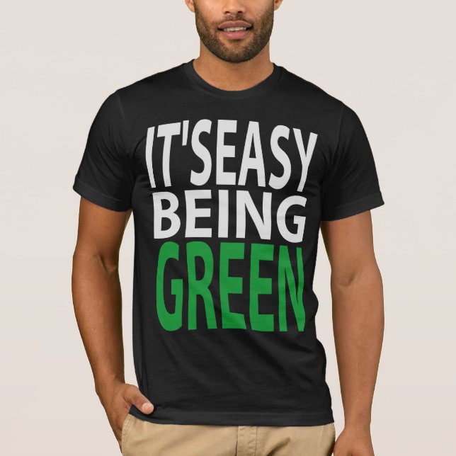Camiseta Es el SER FÁCIL VERDE (Anverso)