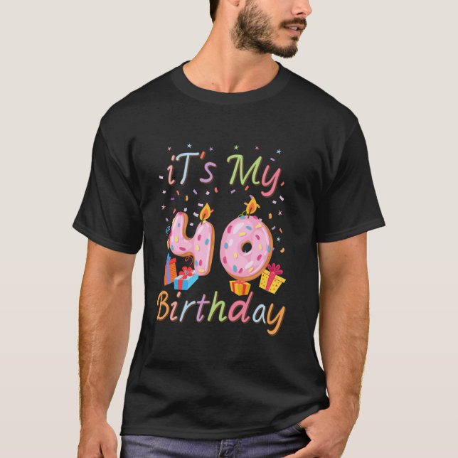 Camiseta Es el tema de mi torta de cumpleaños número 40 (Anverso)
