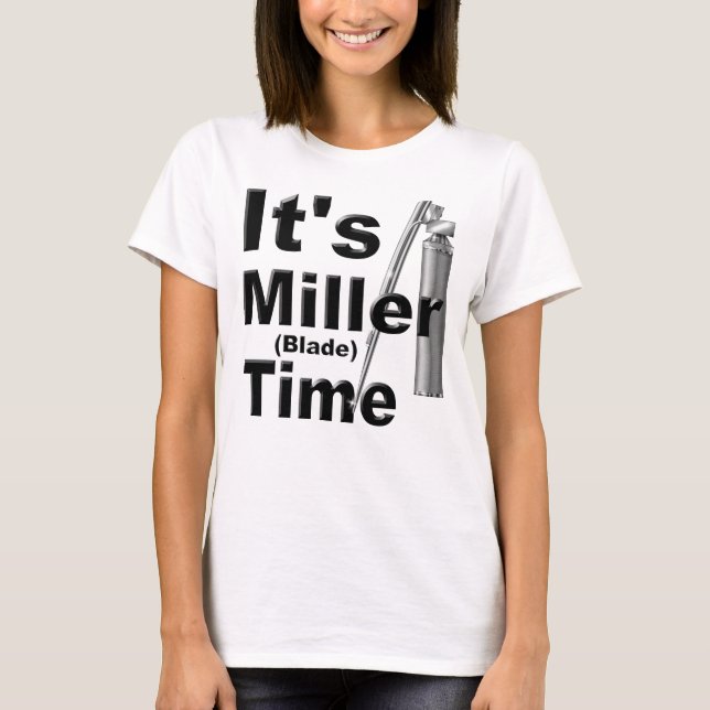 Camiseta Es el tiempo de blade Miller | Divertido, Novedad (Anverso)
