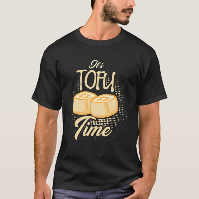 Camiseta Es el tiempo del tofu el vegetario divertido (Anverso)