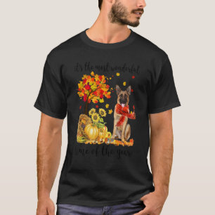 Camiseta Es el tiempo otoñal más maravilloso Pastor Alemán