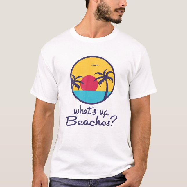 Camiseta ¡Es el verano para tapar las playas! Funny TV Par (Anverso)