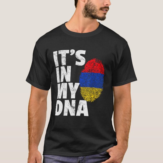 Camiseta Es En Mi Adn Armenia Armenia La Bandera Armenia Or (Anverso)
