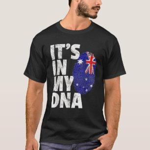 Camiseta ES EN MI ADN Australia Hombres Bandera Australiano