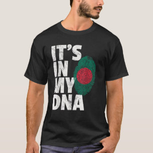 Camiseta Es en mi ADN Bandera de Bangladesh Hombres Roo del