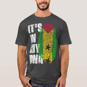Camiseta ES EN MI ADN Bandera de Santo Tomé y Príncipe Sant