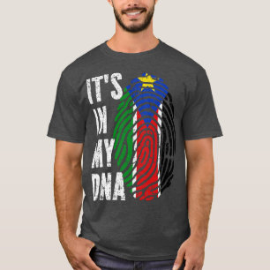 Camiseta ES EN MI ADN Bandera de Sudán del Sur Hombres Muje