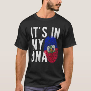 Camiseta ES EN MI ADN Bandera haitiana de Haití