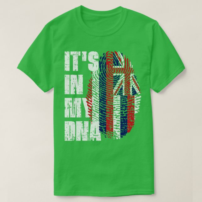 Camiseta ES EN MI ADN Bandera Hawaii Hawaii (Diseño del anverso)
