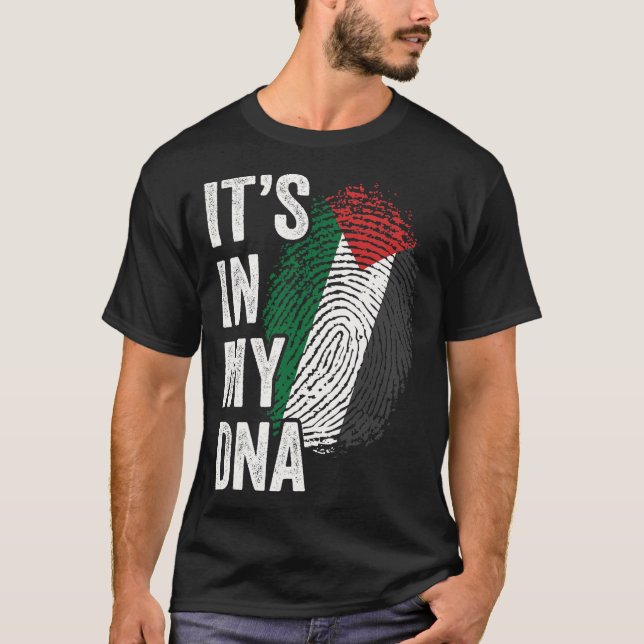 Camiseta ES EN MI ADN Bandera Palestina Roots Pri (Anverso)