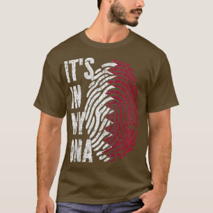 Camiseta ES EN MI ADN Bandera Qatar Bandera Qatari Raglan B