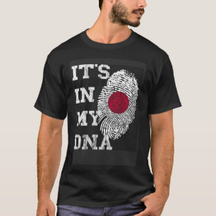 Camiseta Es En Mi ADN Genética Japonesa Raíces Japonesas