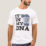 Camiseta Es en mi ADN Israel Amo la Bandera Israelí G Judía<br><div class="desc">Es en mi ADN Israel Amo la Bandera Israelí G Judía</div>