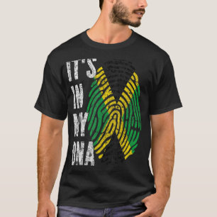 Camiseta Es En Mi Adn Jamaica Bandera Hombres Mujeres Niños