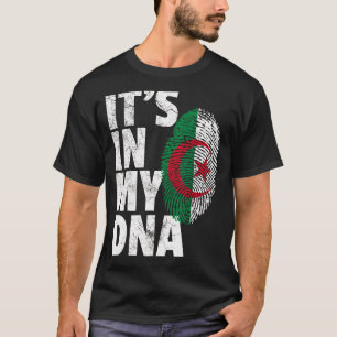 Camiseta Es en mi Adn la bandera argelina hombres mujeres