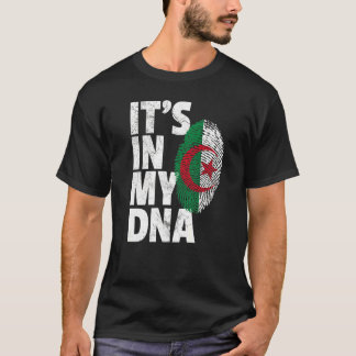 Camiseta Es en mi Adn la bandera argelina hombres mujeres