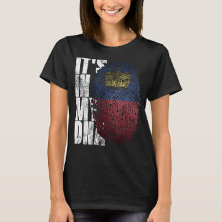 Camiseta Es en mi ADN Liechtenstein gráfico Liechtenstein
