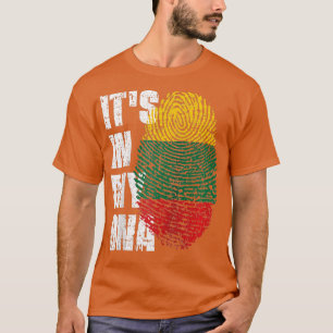 Camiseta ES EN MI ADN Lituania Bandera lituana Raglan Bas