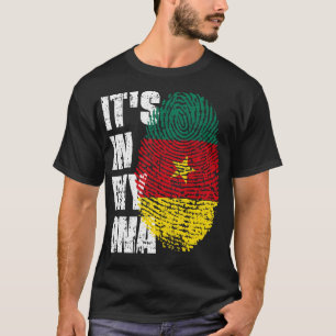 Camiseta ES EN MI ADN regalo de niño Chica con bandera de C