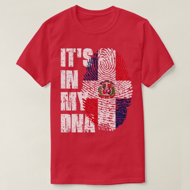 Camiseta ES EN MI ADN República Dominicana Bandera Niño Chi (Diseño del anverso)