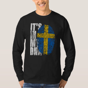 Camiseta Es en mi ADN Suecia gráfico para hombres mujeres s