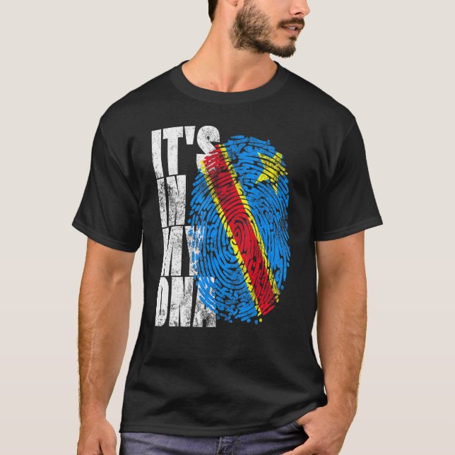 Camiseta Es En Mi Congo Africano Afro Tee Drc Dr Congo (Anverso)