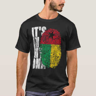Camiseta Es en mi dona Guinea Bissau gráfico para guine mas