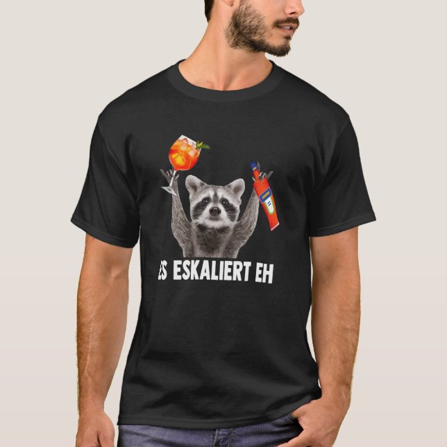 Camiseta ES ESCALA EH X Mapache Meme Mapache X Pedro Spri (Anverso)