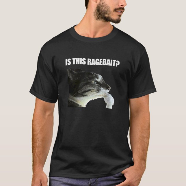 Camiseta es Este Meme de Gato Ragebait (Anverso)
