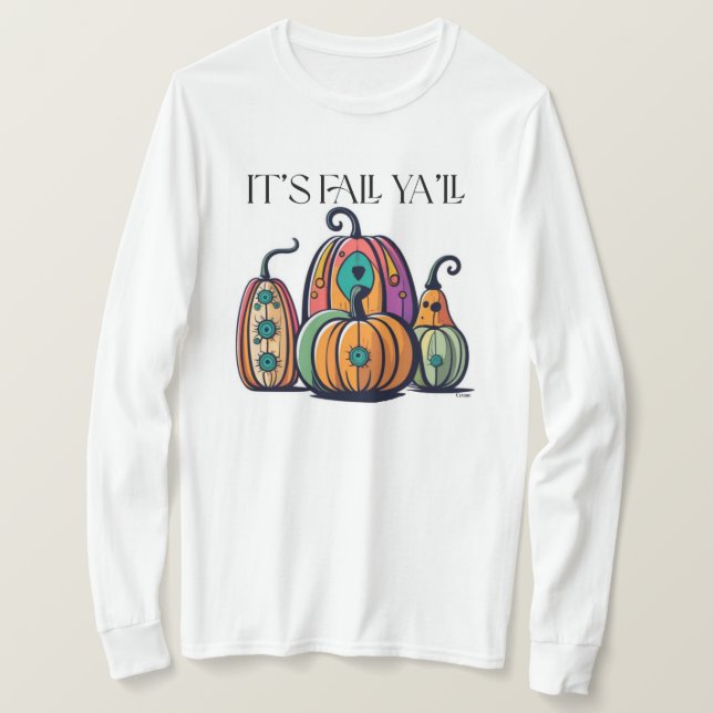 Camiseta Es Fall Ya’ll (Anverso del diseño)