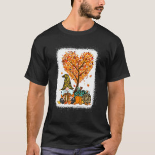 Camiseta Es Fall Y'all Cute Gnomes Pumpkin Autumn Tree Fa